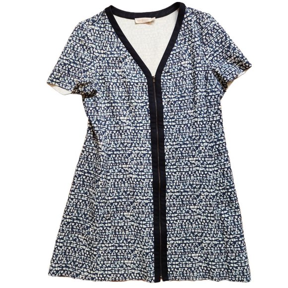 Tory Burch XL navy and white dress with pockets - Picture 3 of 10